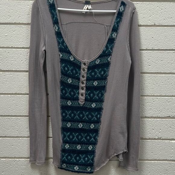 Free People Thermal Henley size M - Picture 6 of 8
